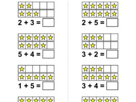 Kindergarten Addition With Pictures - Worksheet #3