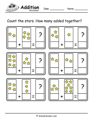 Addition Worksheet With Pictures For Kindergarten