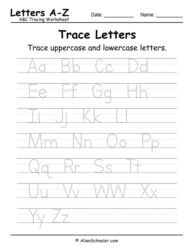 ABC Tracing Worksheet