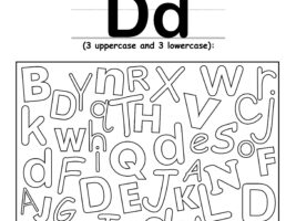 Find The Letter D Worksheet