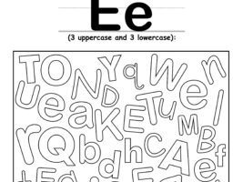 Find The Letter E Worksheet
