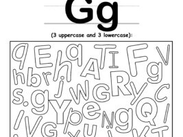 Find The Letter G Worksheet