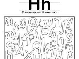 Find The Letter H Worksheet
