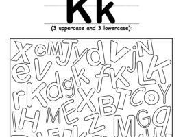 Find The Letter K Worksheet