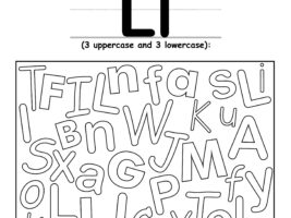 Find The Letter L Worksheet