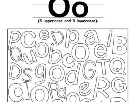 Find The Letter O Worksheet