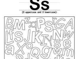 Find The Letter S Worksheet