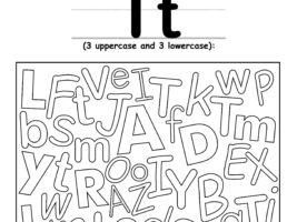 Find The Letter T Worksheet