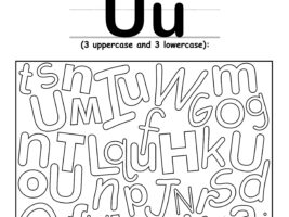 Find The Letter U Worksheet