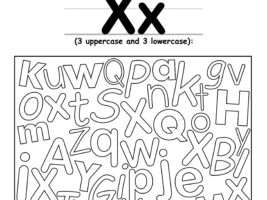 Find The Letter X Worksheet