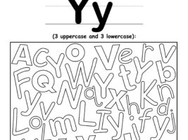 Find The Letter Y Worksheet