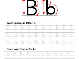 Trace Letter B Worksheet