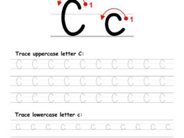 Trace Letter C Worksheet