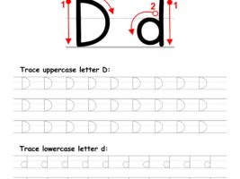 Trace Letter D Worksheet