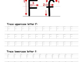 Trace Letter F Worksheet