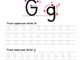 Trace Letter G Worksheet