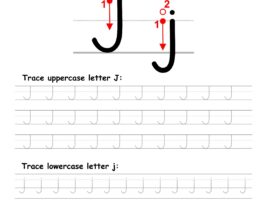 Trace Letter J Worksheet