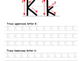 Trace Letter K Worksheet