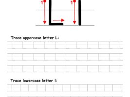 Trace Letter L Worksheet