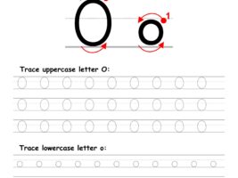 Trace Letter O Worksheet