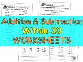 Addition And Subtraction To 20