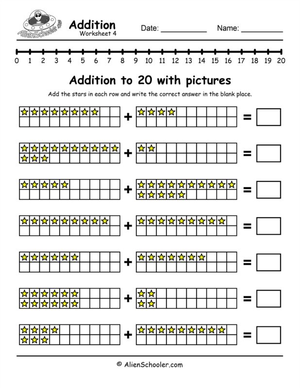 Addition To 20 With Pictures