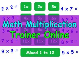 Multiplication Trainer, Random Multiplication Facts