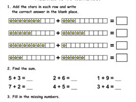 Addition To 10 Worksheet #1