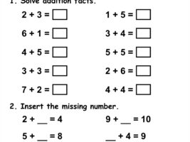 Addition Within 10 Worksheet #2