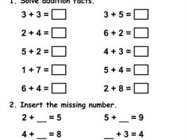 Addition Within 10 Worksheet #3