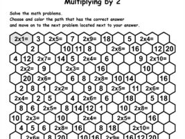 Math Maze - Multiplication By 2