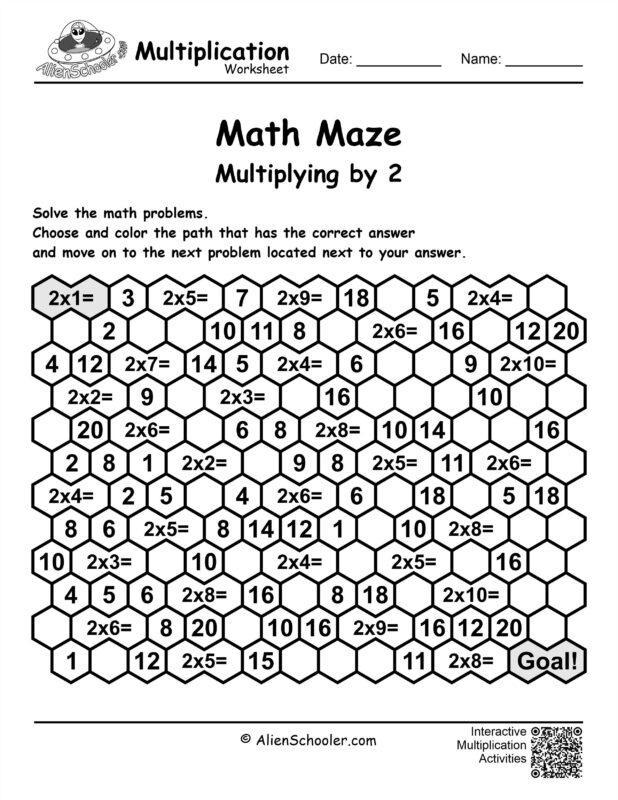 2's Multiplication Maze