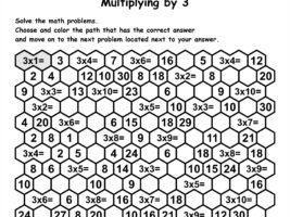 Math Maze - Multiplication By 3