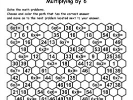 Multiplication Maze By 6