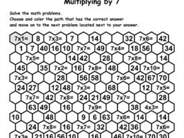 Multiplication Maze By 7