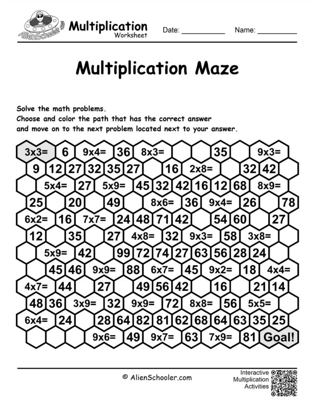 Multiplication Maze