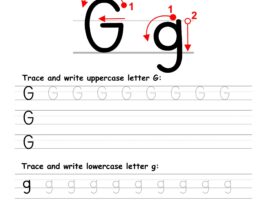 Letter G Writing Practice Worksheet