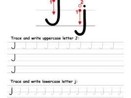 Letter J Writing Practice Worksheet