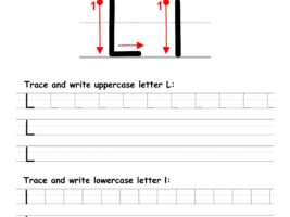 Letter L Writing Practice Worksheet