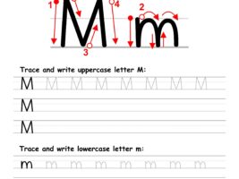 Letter M Writing Practice Worksheet
