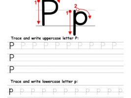 Letter P Writing Practice Worksheet