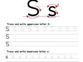Letter S Writing Practice Worksheet