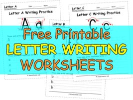 Kindergarten writing practice worksheets