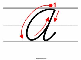 How To Write a Capital Cursive A