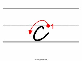 How To Write a Lowercase C In Cursive