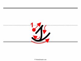 How To Write a Lowercase S In Cursive (With Arrows)