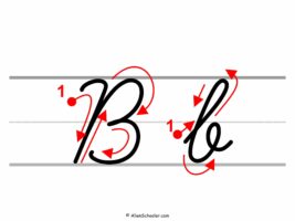 How To Write Cursive B (With Arrows)