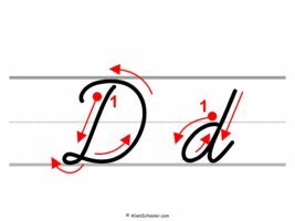 How To Write Cursive D (With Arrows)