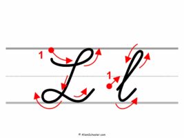 How To Write L In Cursive