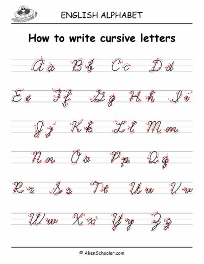 How to write az in cursive